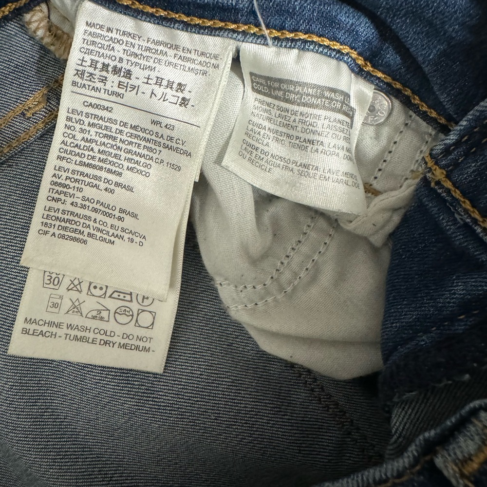 Levi’s 724 High Rise Straight Jeans. Size 26. Color Blue Wave Dark Wash. - Picture 10 of 12